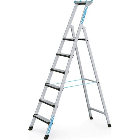 ZARGES Comfortstep S - LM-Stufen-Stehleiter 6 Stufen (1/5)