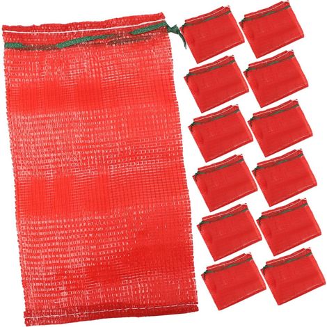 50 sacs à fruits rouges en filet , polypropylène indéchirable , grande capacité , pratiques pour con (1/5)