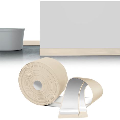 Plinthe Souple Autoadhésive Beige Pvc Plinthe Adhesive 50x20mm 18m (1/5)