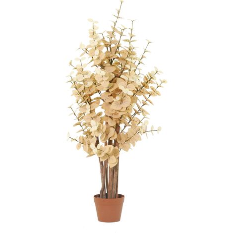 Eucalyptus Artificiel Jaune Plante Décorative pour Salon et Bureau Hauteur 125 cm - PANGIVO