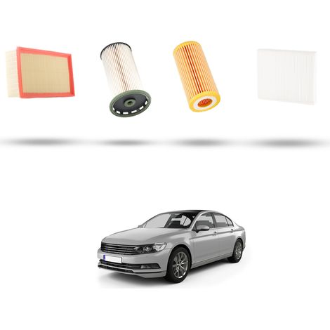 Kit tagliando 4 filtri compatibile con VW Passat (3g2,3G5) 1.8 TSI 132kw Dal 2015 (1/5)