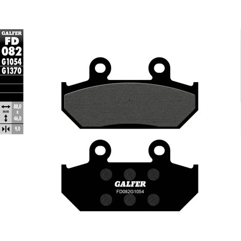 Pastillas de freno Galfer KH124 / KH412 semimetálicas