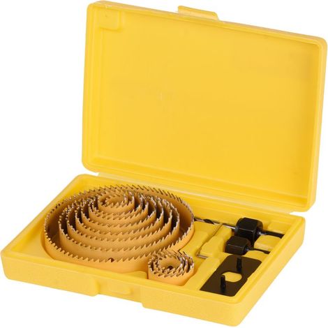 Satz Lochsägen Strend Pro CHS 6016, Bi-Metall, Dosenbohrer, 16-teilig, 19-127 mm, professional