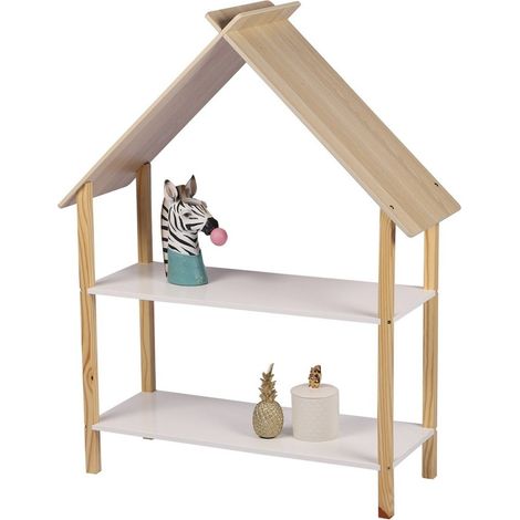 Bibliothèque enfant design maison 2 étagères Dream (1/4)