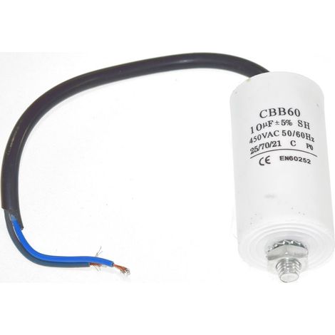 Universal 10UF Capacitor with 20cm Cable Connectors