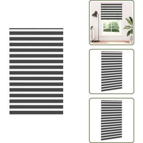 vidaXL Store zèbre noir 140x230 cm largeur du tissu 135,9 cm polyester (1/5)