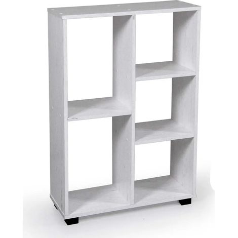 Libreria legno Atena bianco truciolare 60x24x87 cm