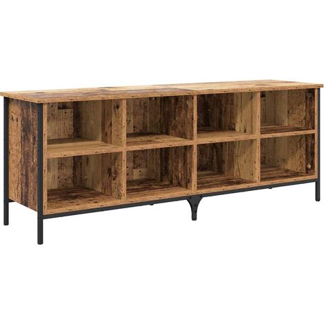 Schuhschrank Altholz 131 x 35 x 50 cm Verbundholz und Eisen vidaXL