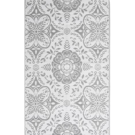 Maison Exclusive - Outdoor-Teppich ARAKIL Hellgrau 140x200 cm PP