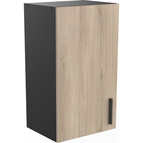 Demeyere Mobile Alto Cucina, 1 Anta, Origan, Kronberg/Nero Opaco, L 40 x P 30 x H 70 cm (1/2)