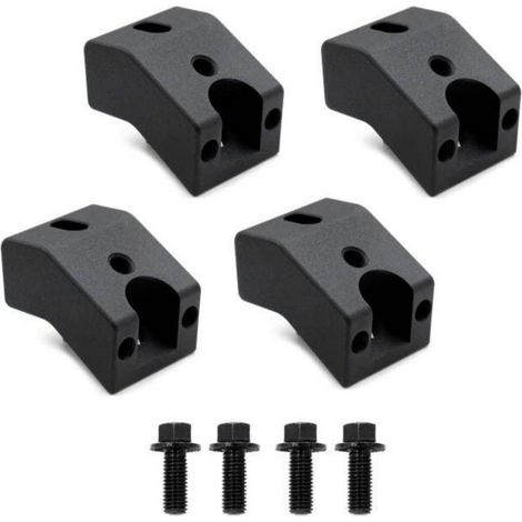 Entretoises de rehausse pour sièges avant 1-1/4" / Kit de surélévation — Compatible Toyota Tacoma (depuis 2005) (Noir, Lot de 4) (1/5)