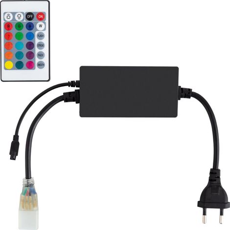 Controlador Tira LED RGB 220V UltraPower, Control Remoto IR 24 Botones (1/2)