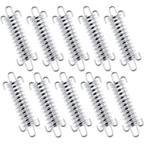 Pair 10 Pièces en acier Inoxydable Ressort de Soleil de Fixation à ressort Hélicoïdal pour tente de camping Auvent Accessoires - Tendeurs pour Tente