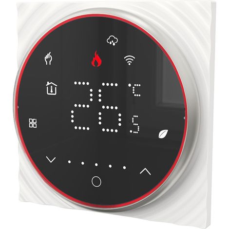 THERMOSTAT CONNECTÉ WIFI BHT-6001, NOIR, 5A, TACTILE, PROGRAMMABLE, TUYA SMART LIFE, POUR CHAUFFAGE AU SOL (1/5)