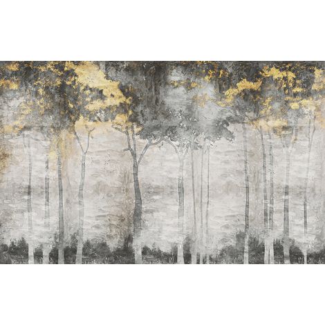 Papier peint panoramique - Arbres Abstrait - 512 cm x 320 cm (1/2)