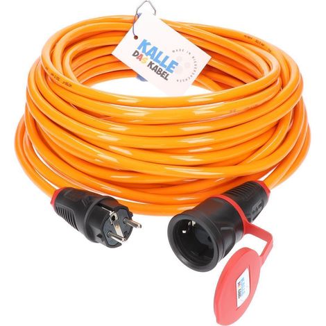 Kalle Verlängerungskabel Schuko 2,5mm² Extreme Signal Orange IP54 10 Meter (1/4)
