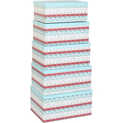 Caja Set 5 Carton 50X35X25 Gifts Multicolor NV198452 (1/3)