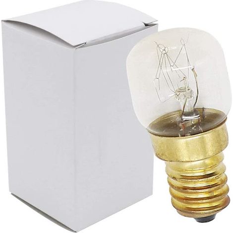 Ampoule Incandescente E14 25W T22 pour Appareils Ménagers, Lampe pour Four/Réfrigérateur/Hotte, Résistante à la Chaleur (1/4)