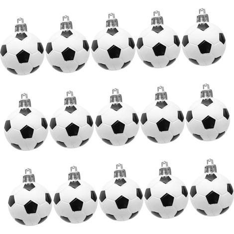 Pieces Christmas Football Ornaments Hanging Small Soccer
