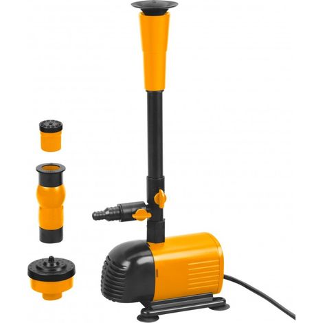 POMPA PER FONTANA 50W - CON 3 UGELLI - PROFONDITA' MAX 3MT