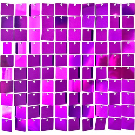 1 panel de lentejuelas, fondo brillante, cortina decorativa de pared, para boda, cumpleaños, fiesta (1/5)