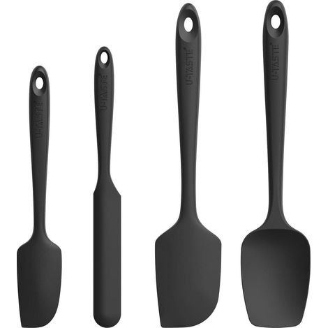 Silikon Teigschaber Set 4-teilig, hitzebeständig bis 250℃, flexibel