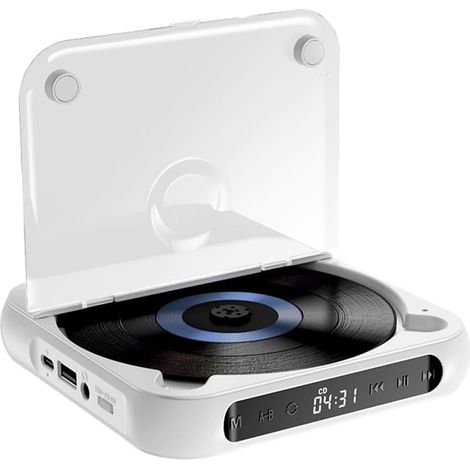 Lecteur CD externe portable pour voiture, port AUX, lecteur CD USB universel pour véhicule, ordinateur portable, TV ordinateur, Android 4.4 et versions ultérieures (1/5)
