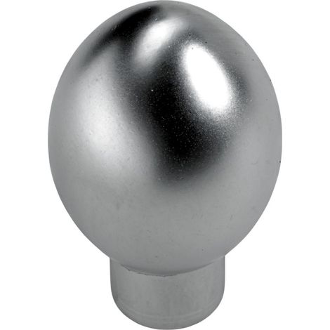 Hettich Möbelknopf Zinkdruckguss Aluminium-Optik Ø 17,0 mm - 1 Stück Möbelgriff