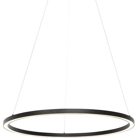 Smarte Hängelampe schwarz 80 cm inkl. LED und RGBW - Girello