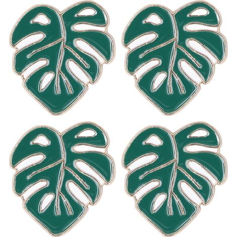 Set mit 4 Nadelmagneten für DIY-Kreuzstichstickerei, grüne Blattaccessoires (1/5)