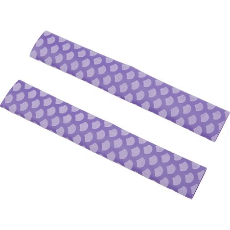 Lot de 2 Poignées de Baguettes Antidérapantes Lavables, Motif Écailles, Violet, Adhérence Renforcée pour Batterie (1/5)