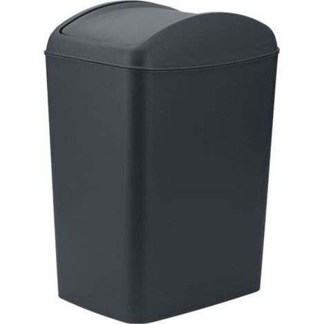 Cubo de basura basculante estrecho de 20 l para residuos, antracita, angosto, delgado (1/3)