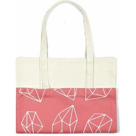Sac Shopping - Toile De Coton 34x40 Cm - Anse Longue Porté Épaule - 1 Pièce (1/4)