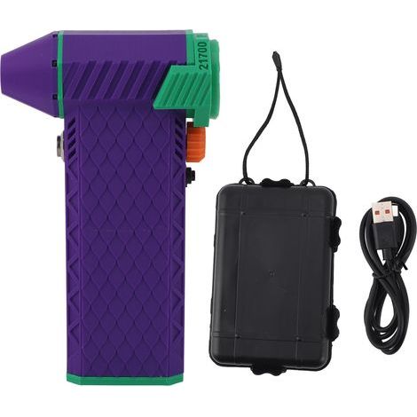Jet Dry Blower Handgebläse 8000mAh 110000RPM Turbo-Ventilator für Auto-Tastaturreinigung Dunkelviolett (1/5)