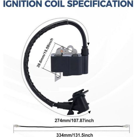 Bobine D Allumage - Haute Tension - Pour Tronçonneuse MS311 MS391 MS311Z MS391Z - Pièce De Rechange (1/3)