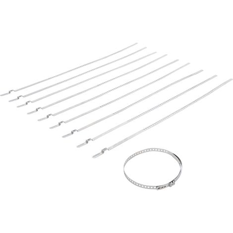 BGS Achsmanschetten-Schellen-Satz Edelstahl rostfrei 7 mm 50 - 120 mm 10tlg. - 70328 (1/3)