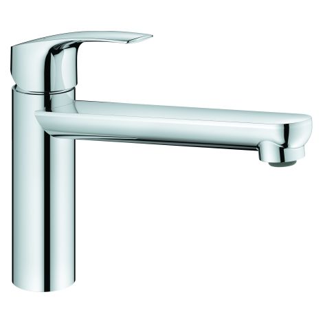 GROHE Einhand-Spültischbatterie Eurosmart 101233, Niederdruck, mittelhoher Auslauf, chrom (1/4)