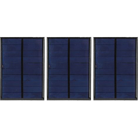Lot de 3 modules solaires époxy pour petite puissance + câble rouge et noir de 30 cm, 5 V, 200 mA (1/5)