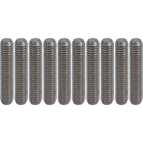 Tige filetée M4 en acier inoxydable résistante à l'usure, haute dureté, barre durable et visserie série 4808 - Lot de tiges filetées