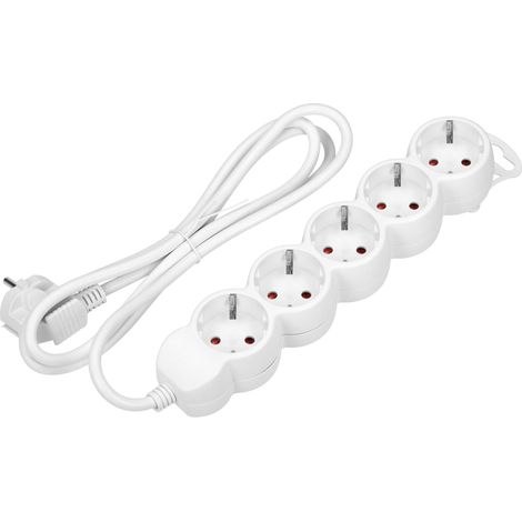 Multiprise 5 prises avec sécurité enfant 2300 W 1,5 m (1/5)