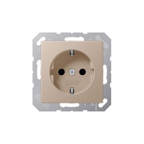 JUNG A 1520 CH TIPO F (SCHUKO) CHAMPAGNE CASSETTA DI SCARICO
