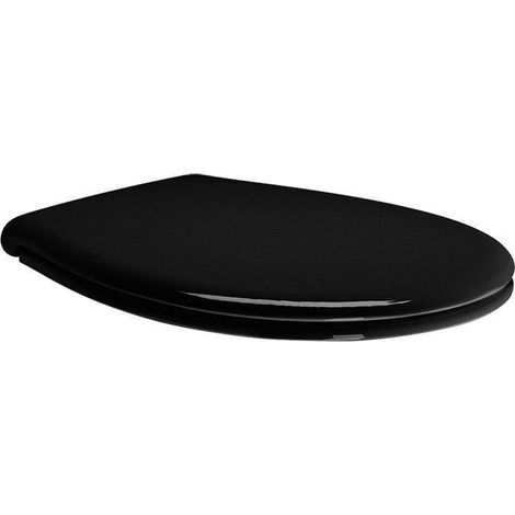 CLASSIC Doux Fermer siège de toilette, noir/chrome
