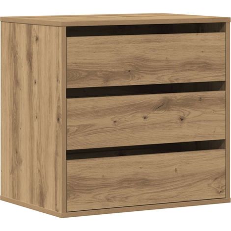 Maison Exclusive - Cajonera de esquina madera ingeniería roble ar