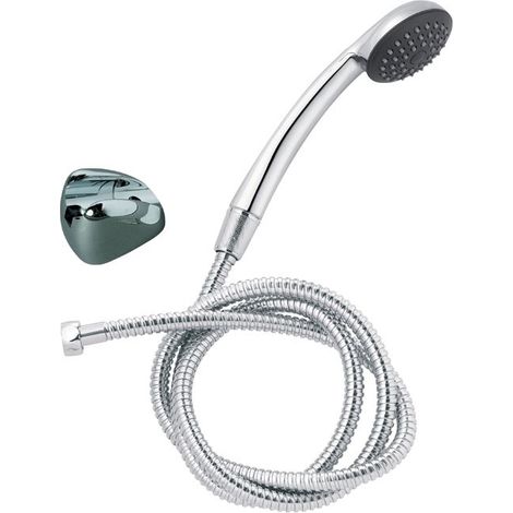 Wirquin – Douchette pour robinet chromée avec support mural et flexible inox 1,5m – Jet anti-calcaire – Usage professionnel