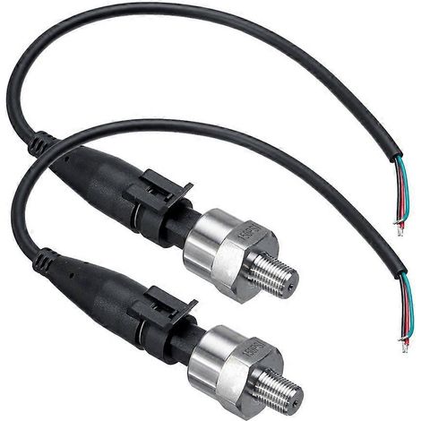 Transducteur de pression 2 pièces 150 psi DC5V 1/8NPT, transmetteur, capteur en acier inoxydable pour huile, air, eau et carburant. (1/5)