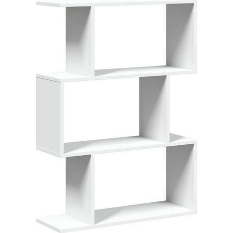 Librería biombo de 3 niveles, blanca, 70 x 24 x 97 cm, madera de ingeniería vidaXL