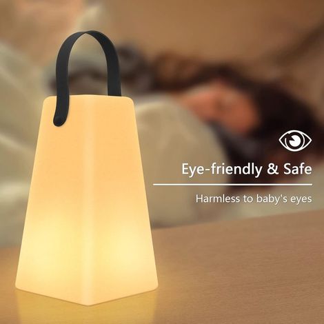 Lampe De Table ExtéRieure Dimmable Rechargeable Led Lampe De Table Sans Fil Avec TéLéCommande Et 8 Rgb Couleurs Pour Chambre à Coucher, ExtéRieur, Barbecue, Camping, DéCoration De Jardin (1/5)