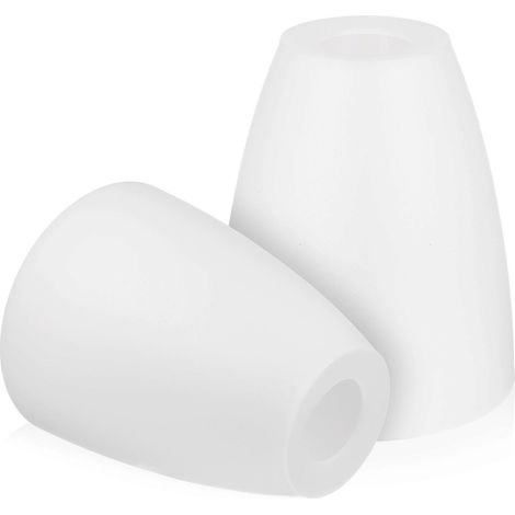 Lot de 2 abat-jour de rechange pour petites lampes de table ou de bureau-10X10X11.5CM-White