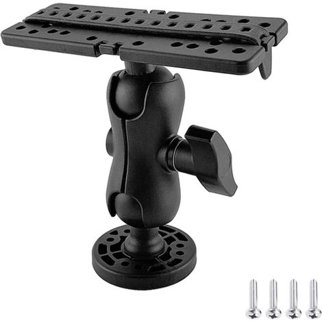 Base de montage pour détecteur de poissons – Pivotant à 360 degrés facile à installer pour kayak accessoires bateau (1/5)