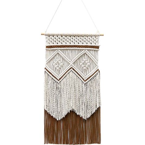 Lntyq Handgewebte Boho Wanddekoration, Wandbehang, Raumdekoration für Schlafzimmer, Wohnzimmer (1/5)
